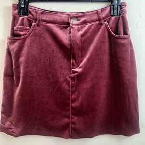 Forever 21 Velour Mini skirt size L